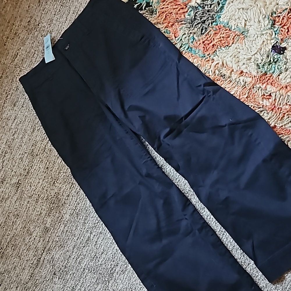 BNWT Loft Wide Leg Cropped Pants Navy